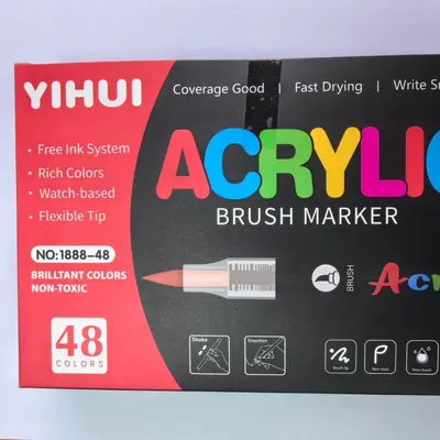 Cross-border bestselling mini liquid acrylic marker pens with soft tips, blendable, student art painting DIY set - 9