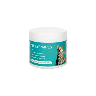 Pet eye wipes for removing tear stains, cats and dogs