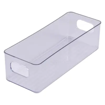 Acryl-Aufbewahrungsbox, schmale Rechteckform, transparenter Schreibtisch-Organizer