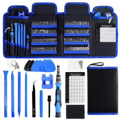 168-piece screwdriver set, portable, canvas bag