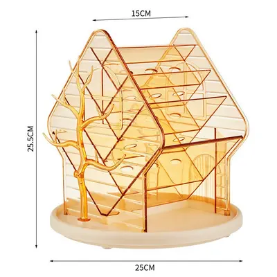 Dönen kozmetik saklama kutusu masaüstü büyük kapasite - 10