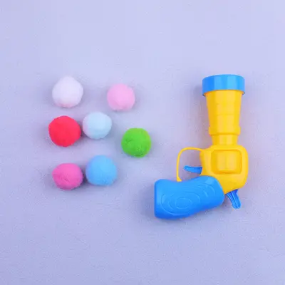 Silent Plush Ball Launcher Cat Toy, Interactive Self-Play - 9