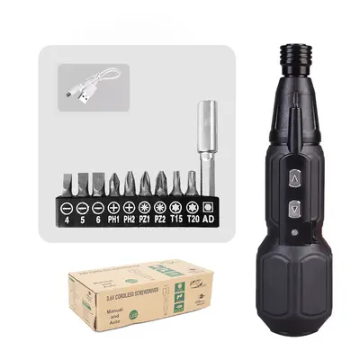 Industrial 3.6V rechargeable electric screwdriver set - 10