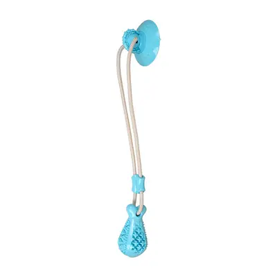 Dog Toy Suction Cup Chicken Leg Chew Teething Treat Dispensing Ball Boredom Relief Self-Play Burns Energy Medium Dog Pet Supplies
