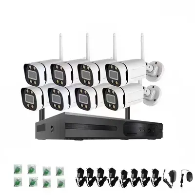 8-Kanal 2MP kabelloses Kamera-Set Smartphone-Fernansicht