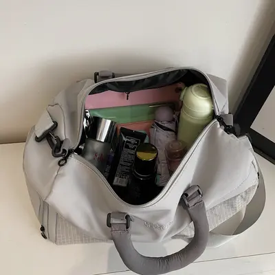 Kurztrippen-Reisetasche für Damen, leicht, multifunktional, Umhängesporttasche, Fitnesstasche, Handtasche, Geschäftsreisetasche mit großem Fassungsvermögen, Aufbewahrungstasche, Gepäcktasche - 5