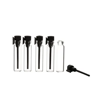 1ml 2ml 3ml şeffaf cam damlalık şişesi mini uçucu yağ damlalık şişesi parfüm örnek şişesi deneme şişesi boş şişe
