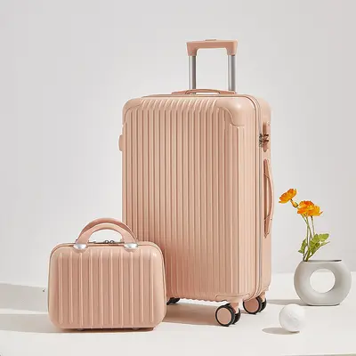 20 and 24 inch Combination Lock Trolley Suitcase, Large Capacity - 12
