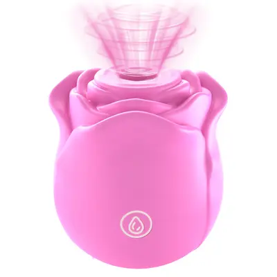 Suction Vibrator Rose Shape with Automatic Massage - 7