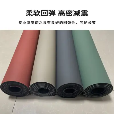 高弹力抗皱磨砂PU天然橡胶瑜伽垫防滑耐磨抗撕拉工厂生产直销供货
