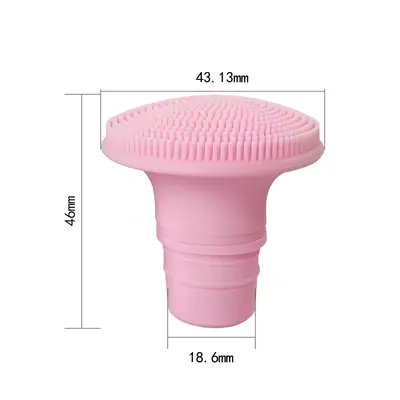 Fascia Gun Silicone Massage Head with Brush Contact Tip for Essential Oil Use