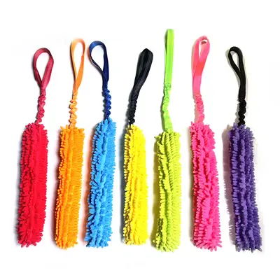 Interactive Tug-of-War Plush Dog Toy, Chew-Resistant Polyester Puzzle Toy - 4