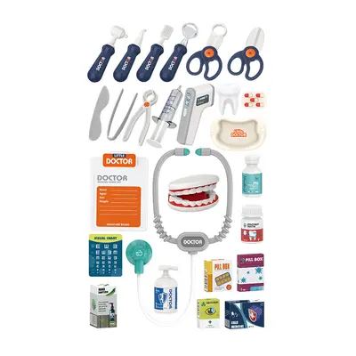 Doctor Roleplay Toy Set with Medical Trolley, Ages 3-6