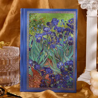 Van Gogh Starry Night Retro Diary Notebook, Lined, Hardcover - 9
