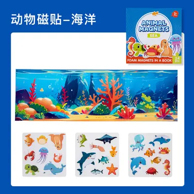 厂家直销批发益智早教磁性认知贴玩具锻炼宝宝专注力认知学习教具 - 8