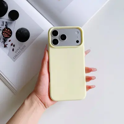 Macaron color liquid silicone iPhone 17 Pro Max case minimalist - 8