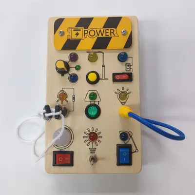 Bebekler için eğitici çok fonksiyonlu el yapımı aktivite tahtası, erken eğitim çocuk oyuncakları, Montessori aydınlatıcı ahşap oyuncaklar