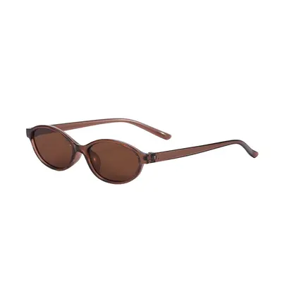 Kleinrahmige ovale Sonnenbrille für Frauen, hochwertige personalisierte Sonnenbrille im europäischen und amerikanischen Stil für Männer, retro Sonnenbrille mit UV-Schutz für den grenzüberschreitenden Handel - 10