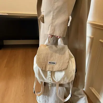 Leichter Nylon-Mini-Rucksack für Damen, Reise - 3
