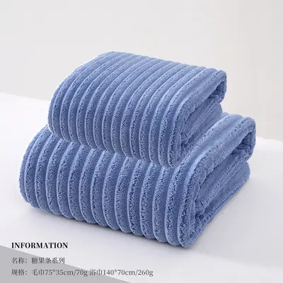 Sınır ötesi yeni yumuşak şeker çubuğu havlusu kalınlaştırılmış banyo havlusu ev tipi yüz havlusu yetişkin emici temu toptan - 11