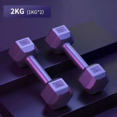 Sechseckige Hanteln 5-10 kg gummiummantelt Paarsatz