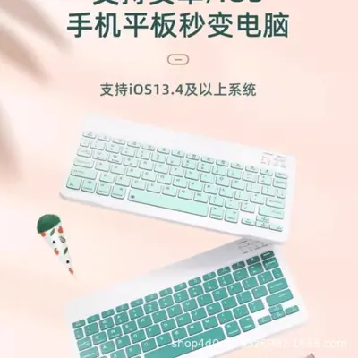 无线蓝牙键盘鼠标巧克力跨境笔记本适用于IPAD华为平板手机等外接 - 3