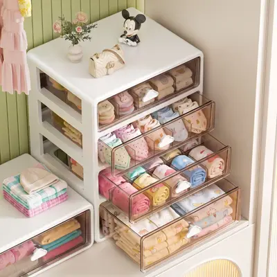 Baby-Kleiderschrank-Organizer, Schublade, Kleidungs- und Zubehörspeicher