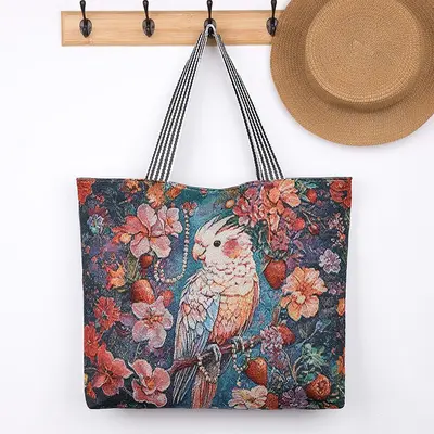 Women's Ethnic Embroidered Fabric Bag, Ultra-Lightweight Shopping Bag