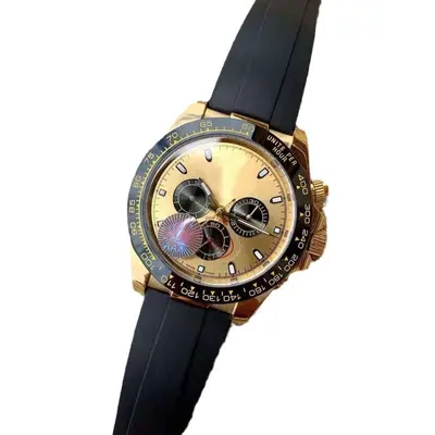 Erkek silikon saat Submariner kuvars su geçirmez parlak - 6