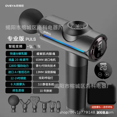 Shoulder and Neck Muscle Relaxing Vibration Massage Gun with Deep Tissue Massage Heads - 13