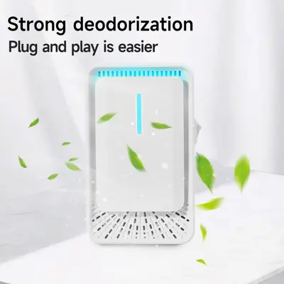 Negative ion air purifier, smart sterilization, smoke removal, odor elimination, plug and play model for home office with rapid PM2.5 filtration