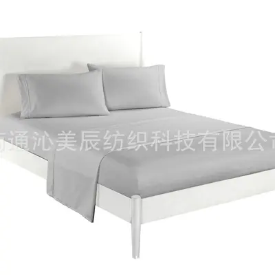 Multi-Piece Fitted Bed Sheet Set with Piping
