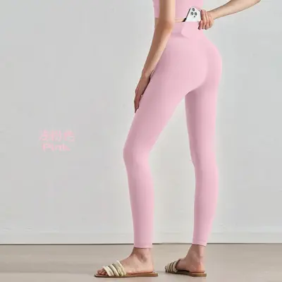 Yüksek bel yoga pantolon, kalçaları kaldırıcı fitness - 9