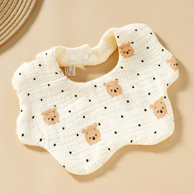 Baby Six-Layer Gauze Pure Cotton Bib, Class A, Thin Style - 10