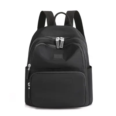 Women's Casual Solid Color Backpack, Korean Style, Large Capacity - 10