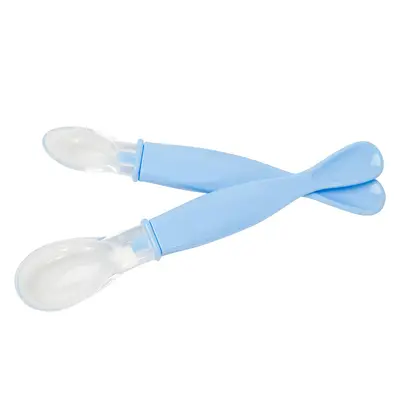 Baby silicone spoon, soft-head feeding spoon model 6101