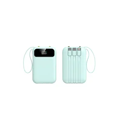 3C-zertifiziertes Mini-Powerbank 20000 mAh großer Kapazität, integriertes Kabel tragbare Stromquelle, Geschenkindividualisierung - 13