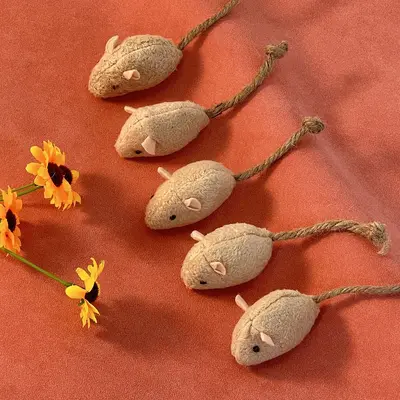 Plush Mouse Cat Toy with Catnip, Scratch and Chew Resistant - 2