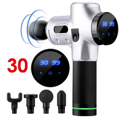 Brushless Massage Gun with Touchscreen, Muscle Relaxation - 4