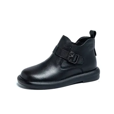 Plus Size Women's Ankle Boots 42, Genuine Leather, Soft Sole