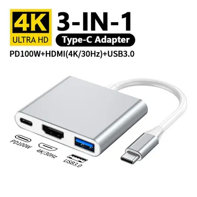 TYPE-C dual-ended 8-in-1 docking station USB3.0 high-speed transmission hub multifunction hub docking station - 8