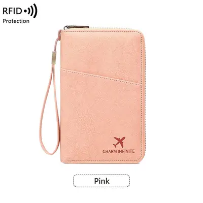 RFID passport holder, anti-magnetic zip case - 11