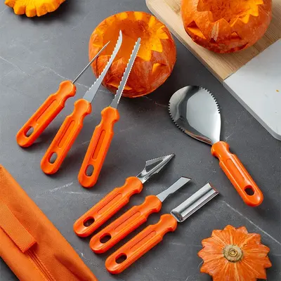 Halloween Pumpkin Carving Knife Set, DIY Carving Tools