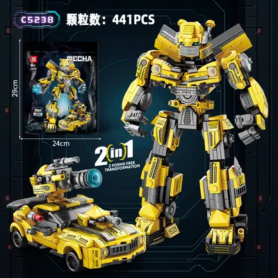 Lego-Compatible Optimus Prime Transforming Robot Building Set - 7
