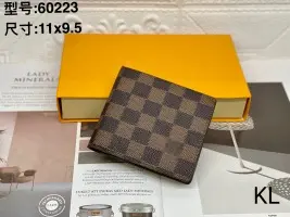 60223 Erkek Kısa Cüzdan Deri İki Katlı Ekose Desenli Çok Kartlık - 9