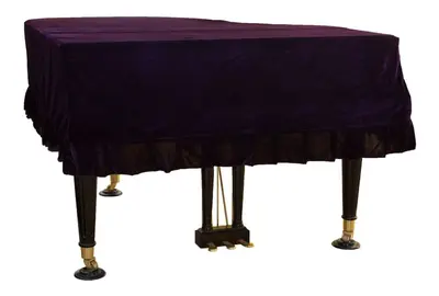 Gold Velvet Grand Piano Cover, Dust Cover (Bench Cover Not Included)