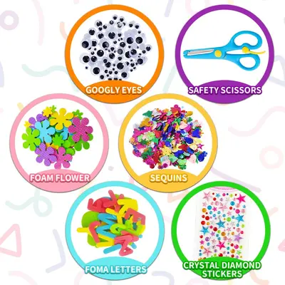 DIY Felt Ball Craft Material Set, Educational Toy for Kindergarten Children - 4