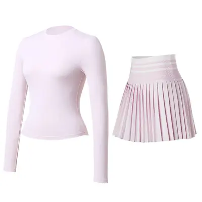 Long-Sleeve Yoga Sports Set, Stretch, Quick-Dry - 9