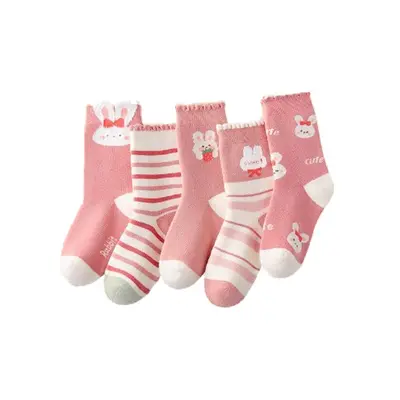 Korean-Style Cute Children's Socks, Winter, Princess Mid-Calf Design