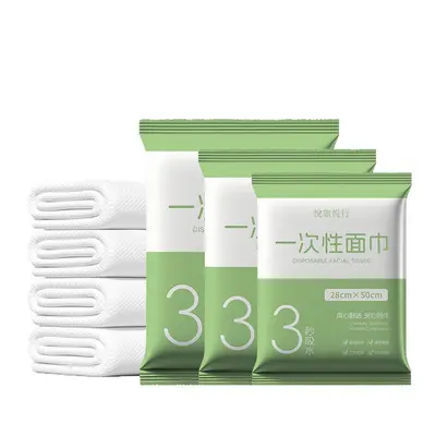 Disposable Bath Towel Set, Compressed Thick Travel Size